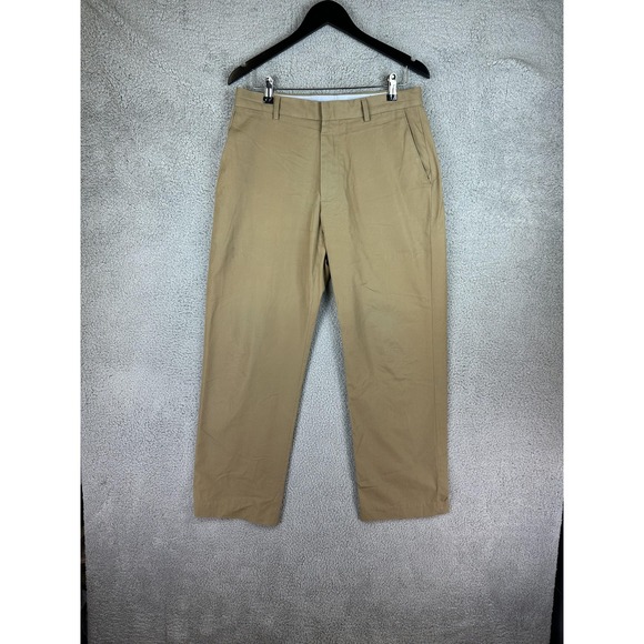 Banana Republic Pants Mens 32x30 Khaki Dress Chino Classic Flat Front Cotton Men
